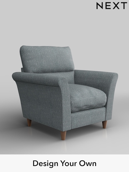 Chunky Weave/Mid Blue Hartley Highback Relaxed Sit (H34907) | £875