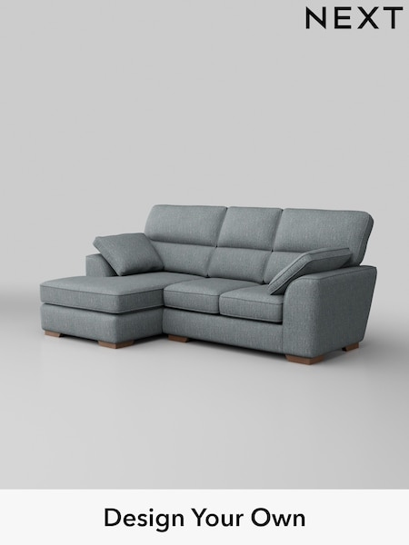 Chunky Weave/Mid Blue Stamford Highback (H34909) | £2,025