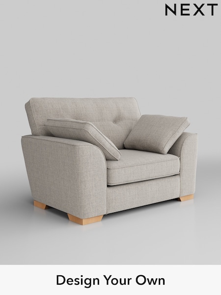 Chunky Weave/Dove Grey Stamford Buttoned Back (H34913) | £899