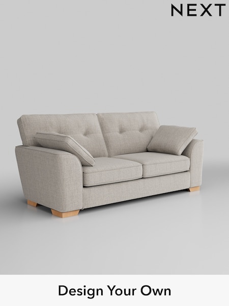 Chunky Weave/Dove Grey Stamford Buttoned Back (H34913) | £1,299