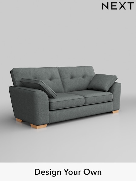 Chunky Weave/Mid Grey Stamford Buttoned Back (H34936) | £1,299
