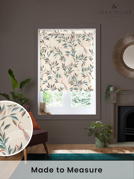 Sara Miller Natural Stone Ornamental Peacock Made to Measure Roller Blind (H34986) | £58