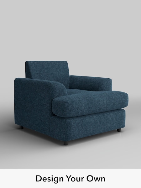 Cotswold Chenille/Dark Blue Parker Platform (H35004) | £875