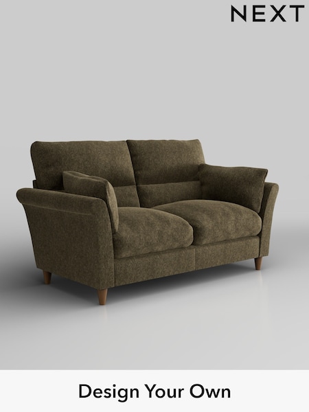 Cotswold Chenille/Dark Green Hartley Highback Relaxed Sit (H35021) | £1,225