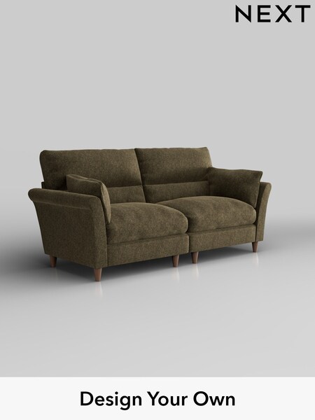 Cotswold Chenille/Dark Green Hartley Highback Relaxed Sit (H35021) | £1,425