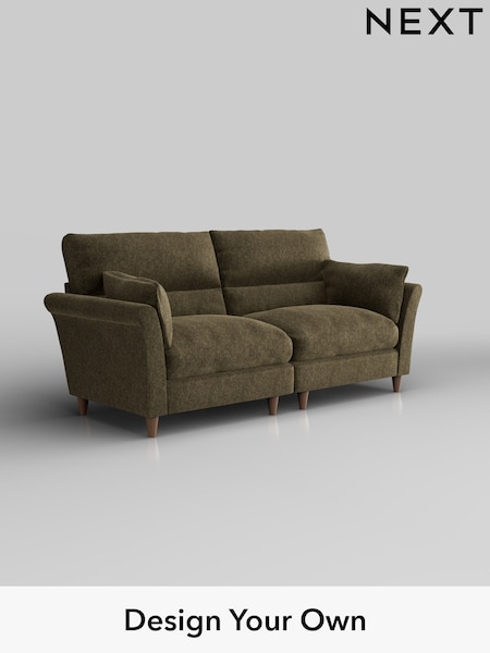 Cotswold Chenille/Dark Green Hartley Highback Relaxed Sit (H35021) | £1,425