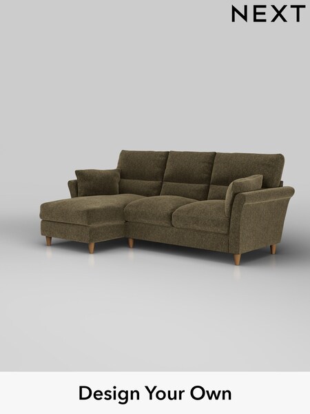 Cotswold Chenille/Dark Green Hartley Highback Relaxed Sit (H35021) | £1,950