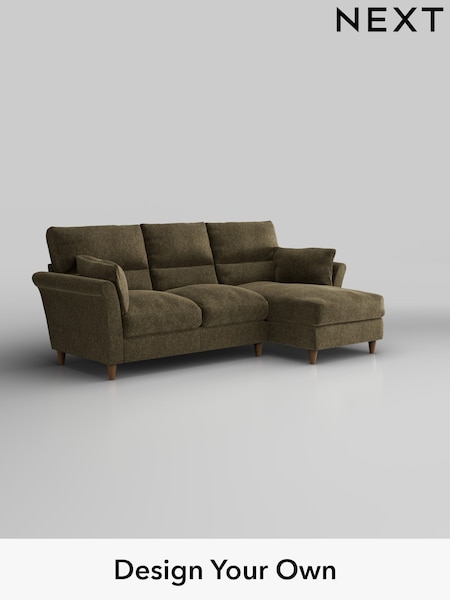 Cotswold Chenille/Dark Green Hartley Highback Relaxed Sit (H35021) | £1,950