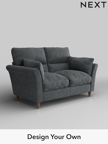 Cotswold Chenille/Dark Grey Hartley Highback Relaxed Sit (H35040) | £1,125