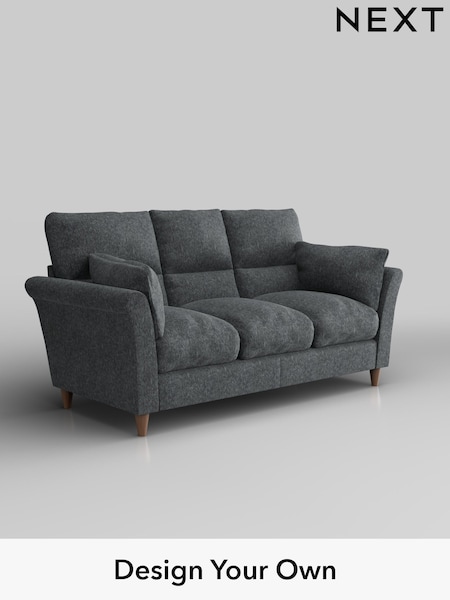 Cotswold Chenille/Dark Grey Hartley Highback Relaxed Sit (H35040) | £1,325