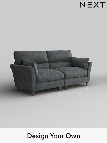 Cotswold Chenille/Dark Grey Hartley Highback Relaxed Sit (H35040) | £1,425