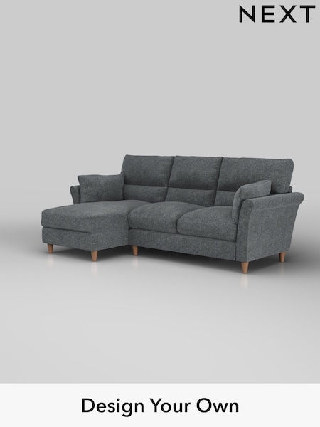 Cotswold Chenille/Dark Grey Hartley Highback Relaxed Sit (H35040) | £1,950