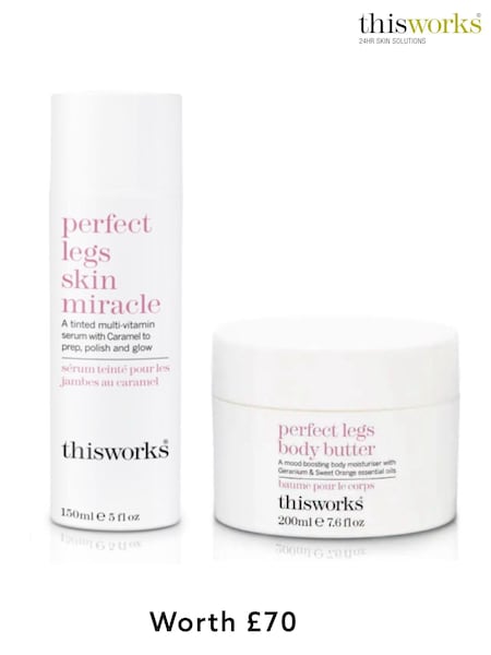 This Works Perfect Legs Skin Miracle 150ml & Body Butter 200ml Gift Set (Worth £70) (H35041) | £45
