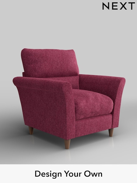 Cotswold Chenille/Dark Raspberry Pink Hartley Highback Relaxed Sit (H35048) | £875