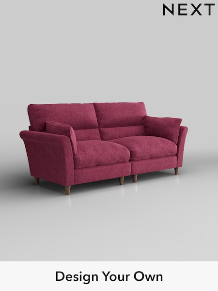 Cotswold Chenille/Dark Raspberry Pink Hartley Highback Relaxed Sit (H35048) | £1,425