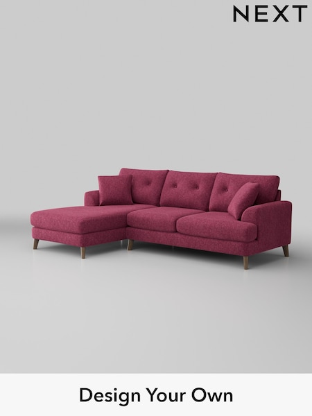 Cotswold Chenille/Dark Raspberry Pink Parker Buttoned Back (H35061) | £2,199