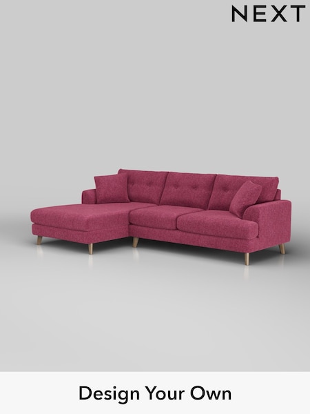 Cotswold Chenille/Dark Raspberry Pink Parker Buttoned Back (H35061) | £2,350