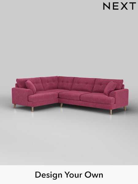 Cotswold Chenille/Dark Raspberry Pink Parker Buttoned Back (H35061) | £2,475