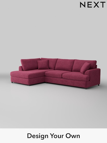 Cotswold Chenille/Dark Raspberry Pink Parker Platform (H35063) | £2,350