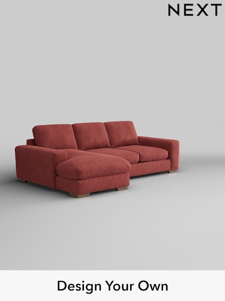 Cotswold Chenille/Dark Terracotta Orange Houghton Deep Relaxed Sit (H35068) | £2,125