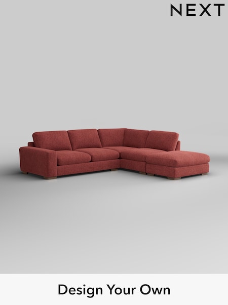 Cotswold Chenille/Dark Terracotta Orange Houghton Deep Relaxed Sit (H35068) | £2,675