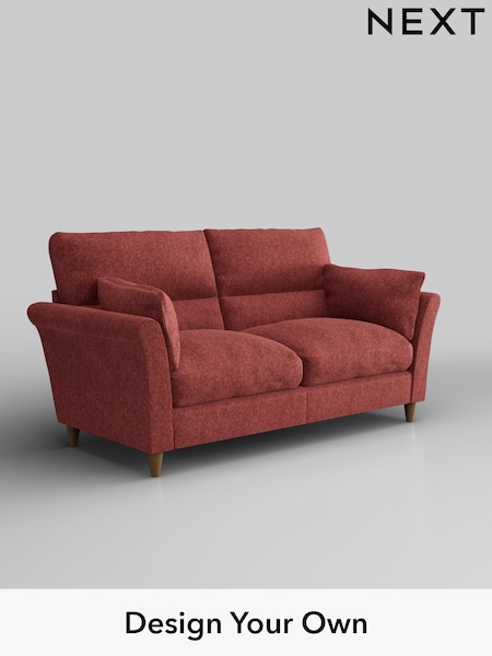 Cotswold Chenille/Dark Terracotta Orange Hartley Highback Relaxed Sit (H35073) | £1,325