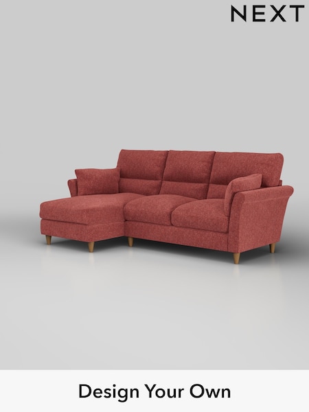 Cotswold Chenille/Dark Terracotta Orange Hartley Highback Relaxed Sit (H35073) | £1,950