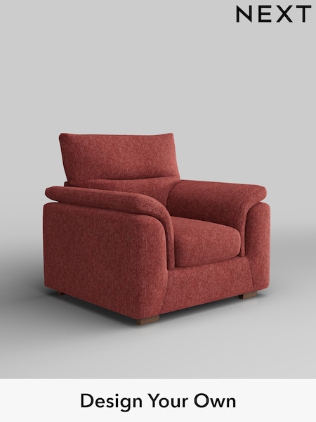 Cotswold Chenille/Dark Terracotta Orange Hayden Highback (H35074) | £750