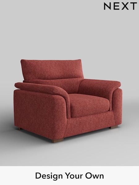 Cotswold Chenille/Dark Terracotta Orange Hayden Highback (H35074) | £850