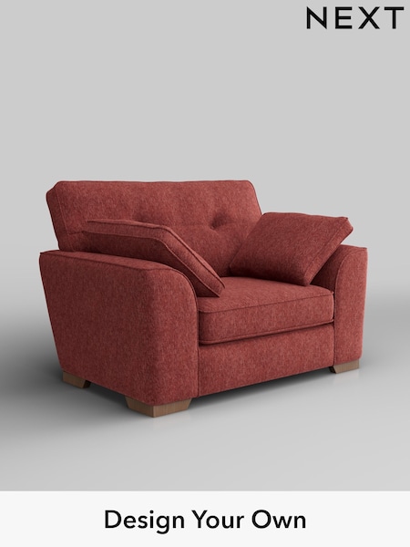 Cotswold Chenille/Dark Terracotta Orange Stamford Buttoned Back (H35081) | £899
