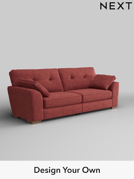 Cotswold Chenille/Dark Terracotta Orange Stamford Buttoned Back (H35081) | £1,399