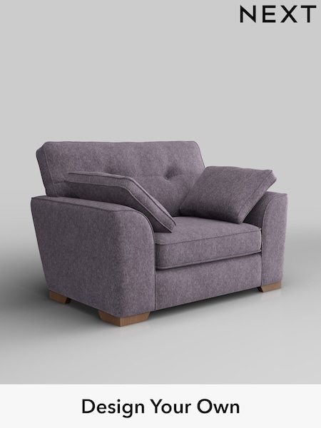 Cotswold Chenille/Light Lilac Purple Stamford Buttoned Back (H35094) | £899