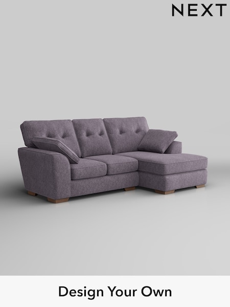 Cotswold Chenille/Light Lilac Purple Stamford Buttoned Back (H35094) | £1,775