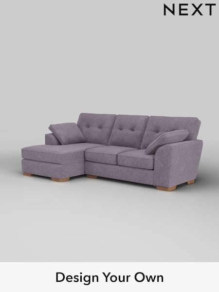 Cotswold Chenille/Light Lilac Purple Stamford Buttoned Back (H35094) | £1,875