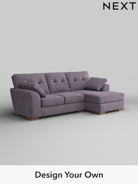 Cotswold Chenille/Light Lilac Purple Stamford Buttoned Back (H35094) | £1,875