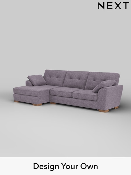 Cotswold Chenille/Light Lilac Purple Stamford Buttoned Back (H35094) | £2,025