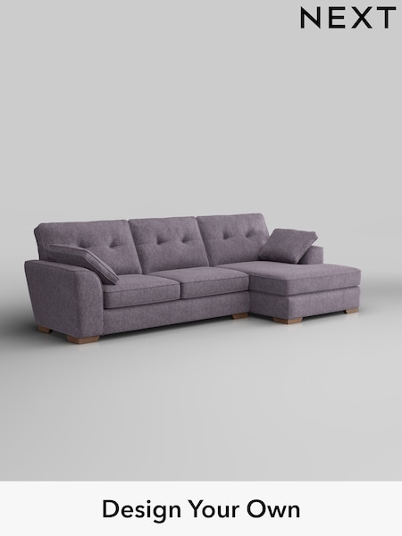 Cotswold Chenille/Light Lilac Purple Stamford Buttoned Back (H35094) | £2,025