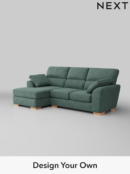 Cotswold Chenille/Mid Slate Teal Green Stamford Highback (H35143) | £1,875