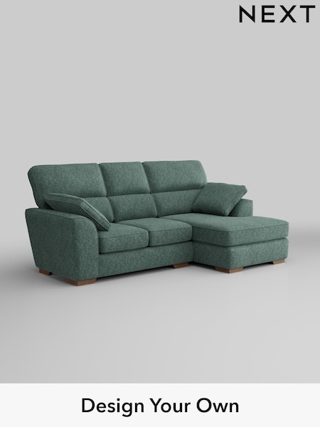 Cotswold Chenille/Mid Slate Teal Green Stamford Highback (H35143) | £2,025