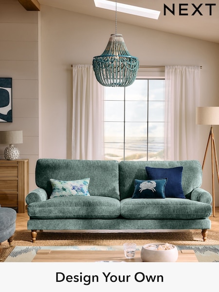 Cotswold Chenille/Mid Slate Teal Green Erin Deep Relaxed Sit (H35149) | £1,375