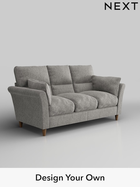 Cotswold Chenille/Silver Grey Hartley Highback Relaxed Sit (H35184) | £1,325