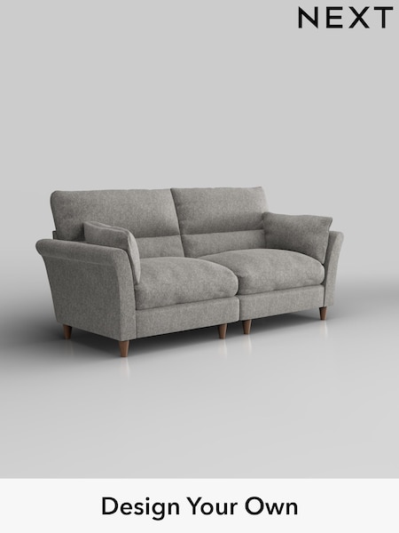 Cotswold Chenille/Silver Grey Hartley Highback Relaxed Sit (H35184) | £1,425