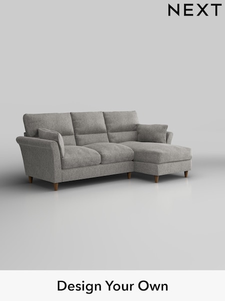 Cotswold Chenille/Silver Grey Hartley Highback Relaxed Sit (H35184) | £1,950