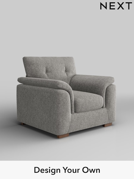 Cotswold Chenille/Silver Grey Hayden Buttoned Back (H35190) | £750