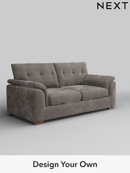 Distressed Velour/French Grey Hayden Buttoned Back (H35195) | £1,225