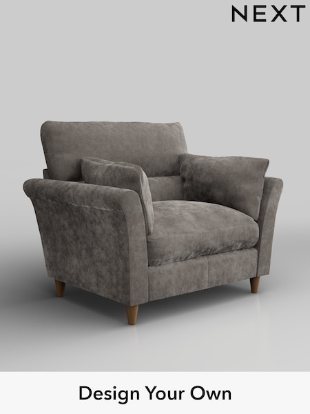 Distressed Velour/French Grey Hartley Highback Relaxed Sit (H35198) | £975