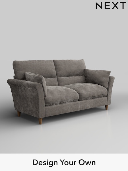 Distressed Velour/French Grey Hartley Highback Relaxed Sit (H35198) | £1,325