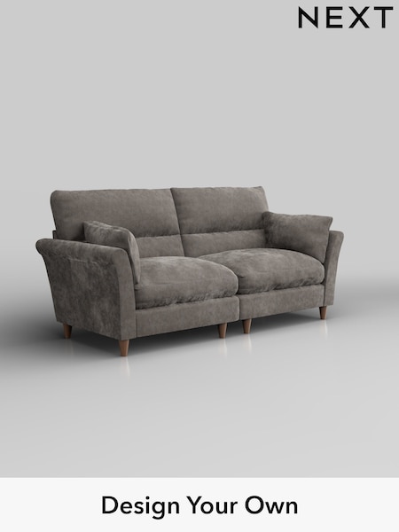 Distressed Velour/French Grey Hartley Highback Relaxed Sit (H35198) | £1,425