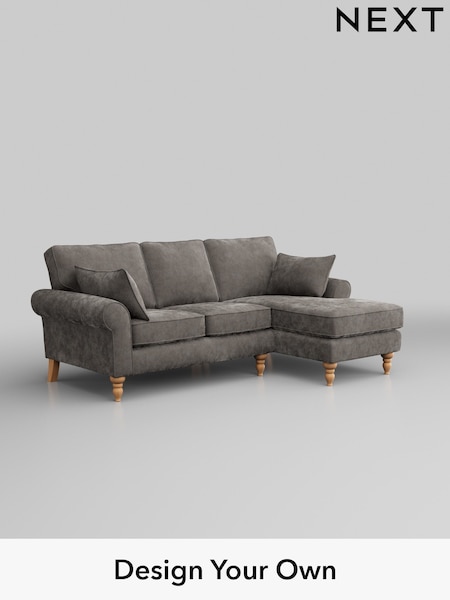 Distressed Velour/French Grey Mallory (H35199) | £1,475