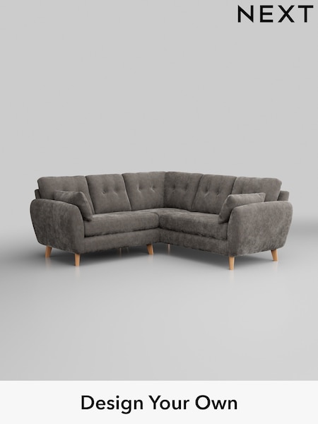 Distressed Velour/French Grey Wilson Buttoned Back (H35200) | £1,650